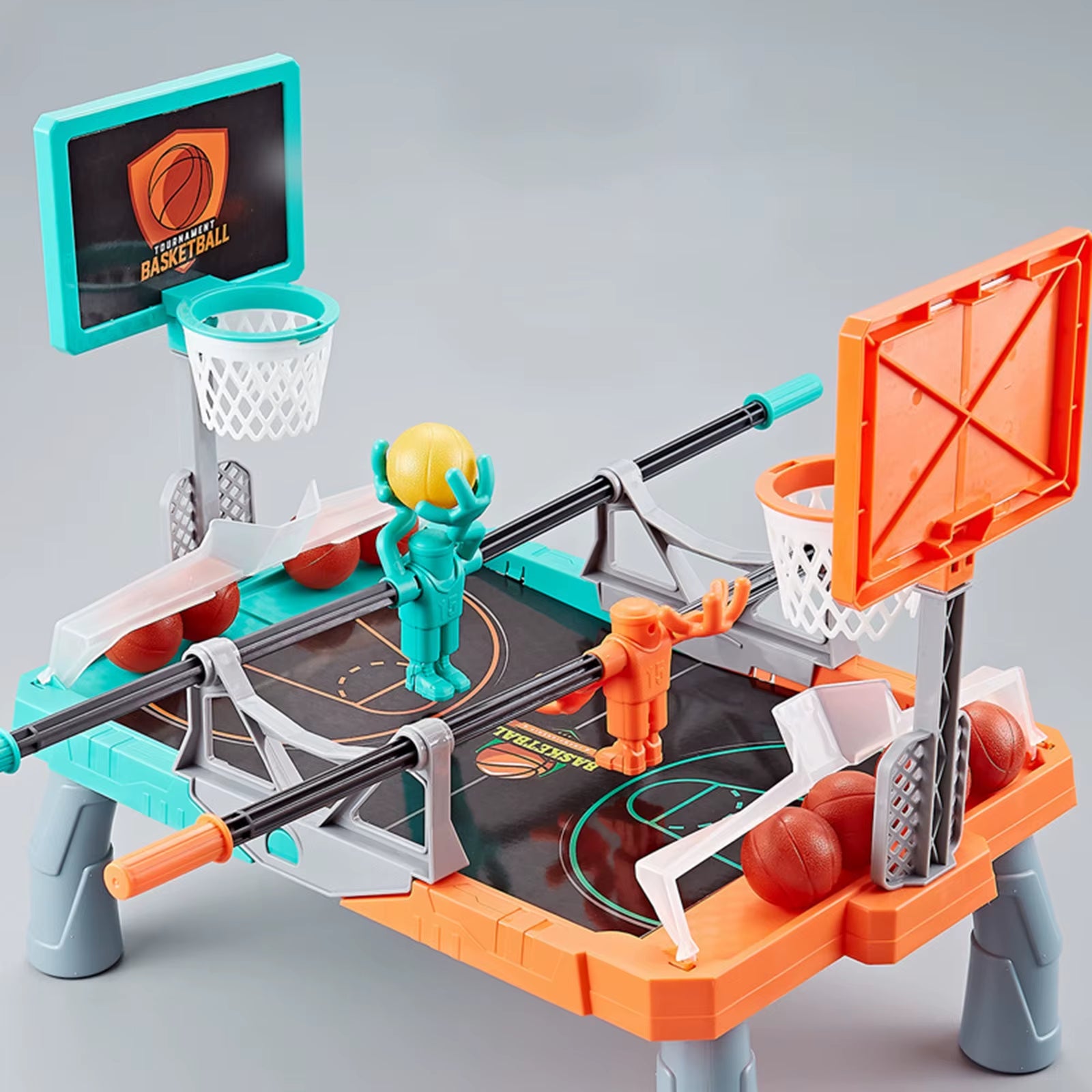 Desktop Basketball Game Toys Tabletop Basketball Toy 2 Players Foosketballing Catapult Jump Ball Board Game