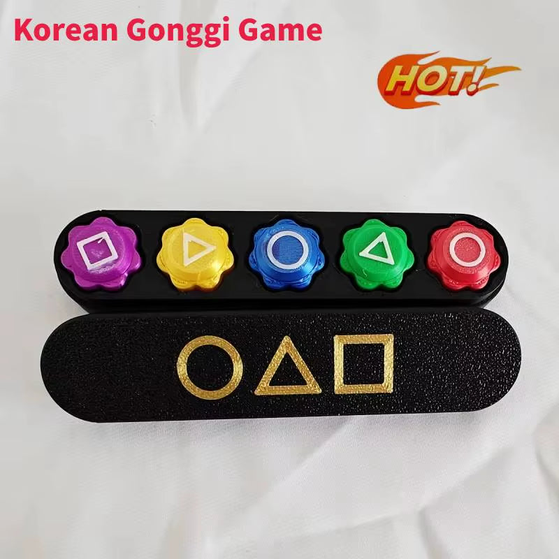 New 5PCS Gonggi Korean Game Stone Set Catching Toy Gonggi Squid Gong Gi Game Korean Gonggi Game Jack Stone Pebbles Set