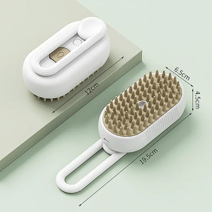 3 in 1 Pet Electric Steam Brush