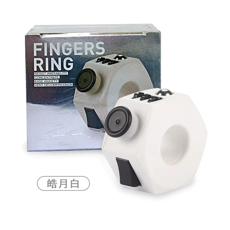 Fidget Ring Toys Anti-Stress Fingertip Click Reduce Autism Anxiety Creative Stress Relief Toys Innovative Gift