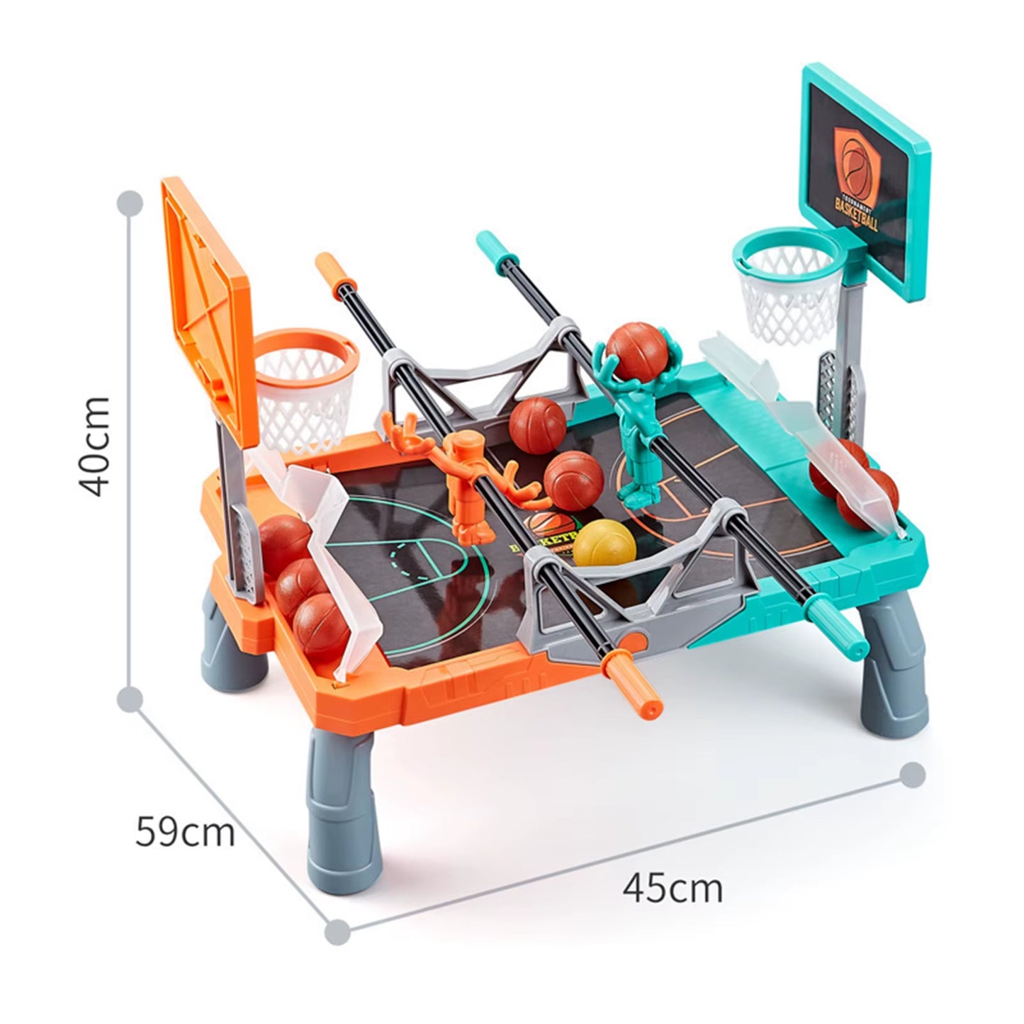 Desktop Basketball Game Toys Tabletop Basketball Toy 2 Players Foosketballing Catapult Jump Ball Board Game