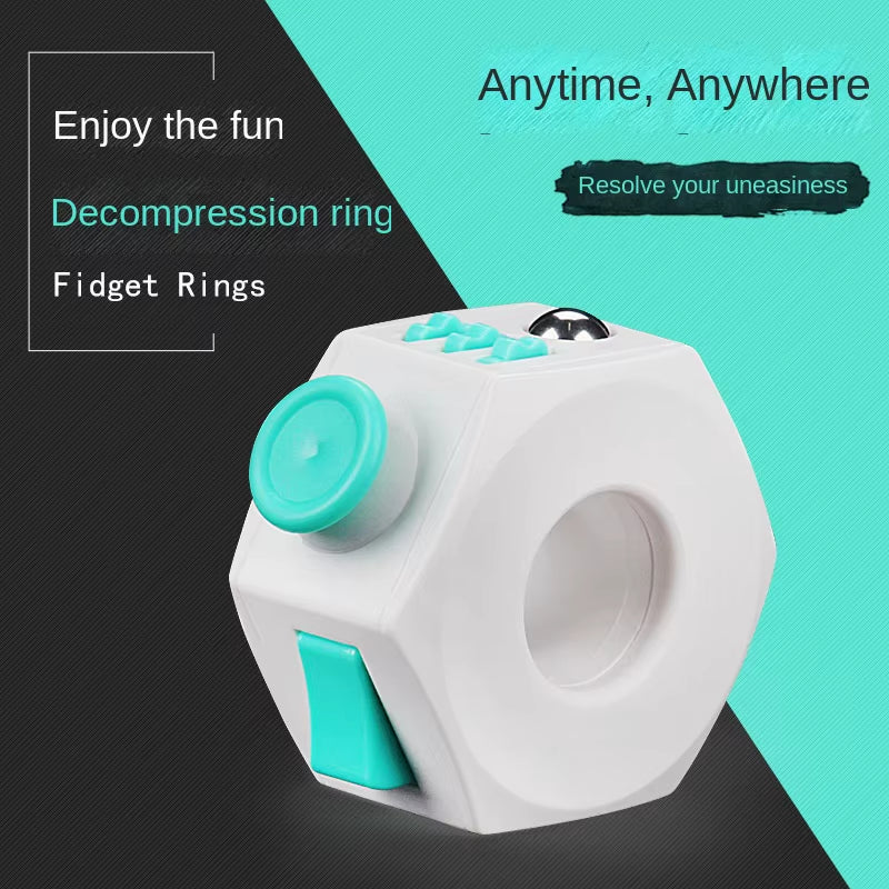 Fidget Ring Toys Anti-Stress Fingertip Click Reduce Autism Anxiety Creative Stress Relief Toys Innovative Gift