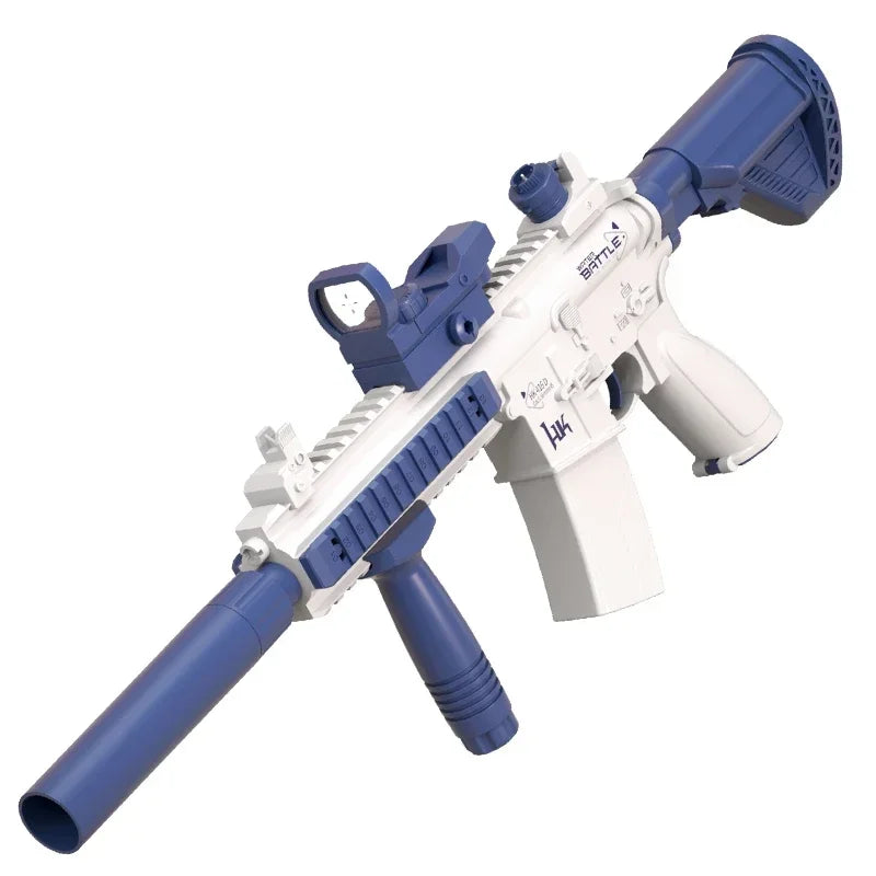 Pistola De Agua Eléctrica M416 Para Niños Y Niñas, Juguete De Tiro, Completamente Automático, Regalo De Verano