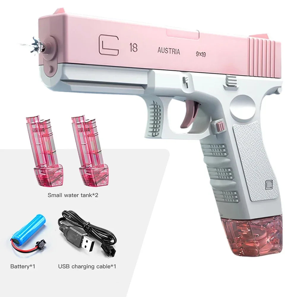 Pistola De Agua Eléctrica M416 Para Niños Y Niñas, Juguete De Tiro, Completamente Automático, Regalo De Verano