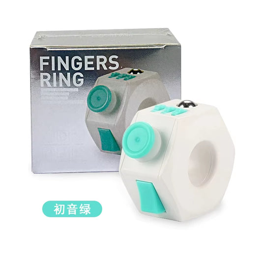 Fidget Ring Toys Anti-Stress Fingertip Click Reduce Autism Anxiety Creative Stress Relief Toys Innovative Gift