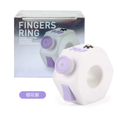 Fidget Ring Toys Anti-Stress Fingertip Click Reduce Autism Anxiety Creative Stress Relief Toys Innovative Gift